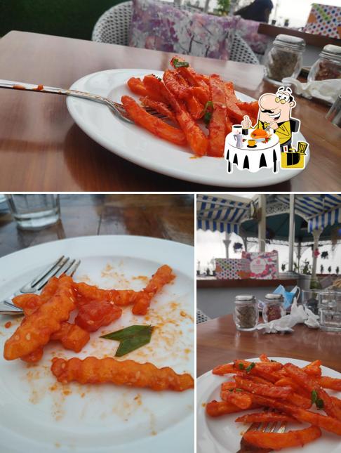 Penne pasta at Auric Restaurant & Rooftop Cafe