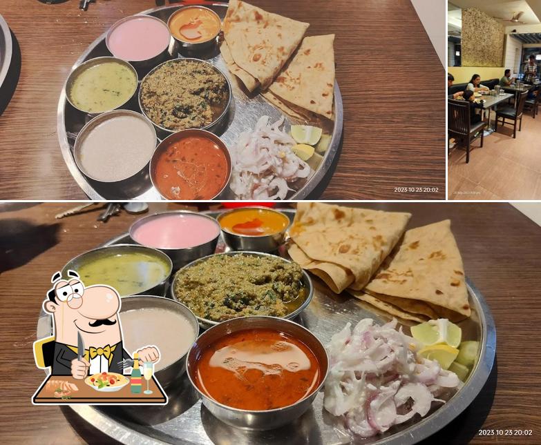 The picture of food and interior at Gandhar Restaurant Veg Non-Veg
