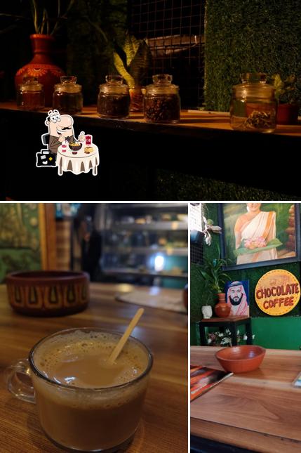 Among various things one can find food and beverage at Art Cafe, Munnar Tea