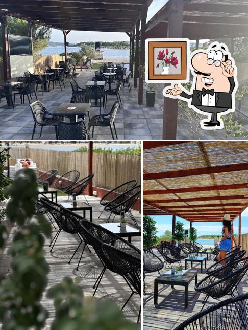 Gli interni di Beach Bar Bava