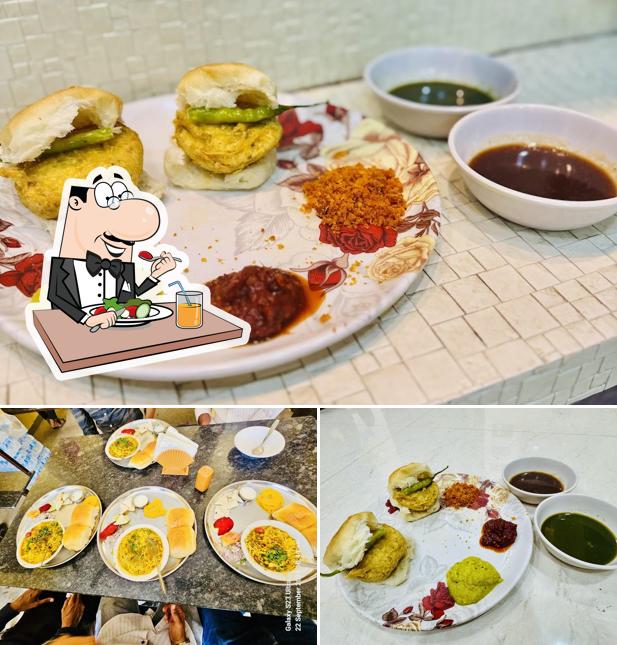 Meals at Hotel Mahalaxmi Wadekar Special Misal