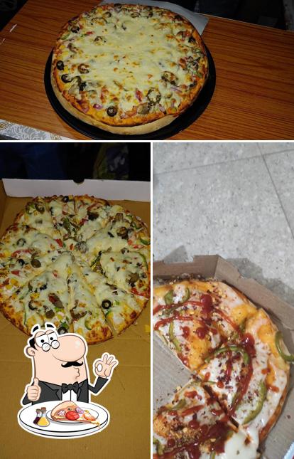 Pick different types of pizza