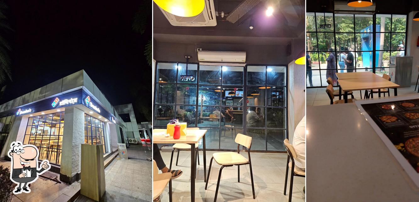 The interior of Domino's Pizza Airoli, Mumbai