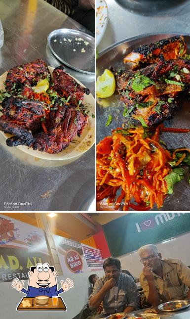Food at Mohammed Ali restaurant nizampur