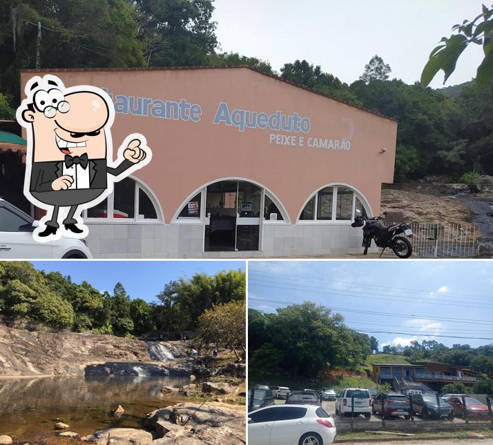 a parte exterior é uma característica importante do Restaurante Aqueduto