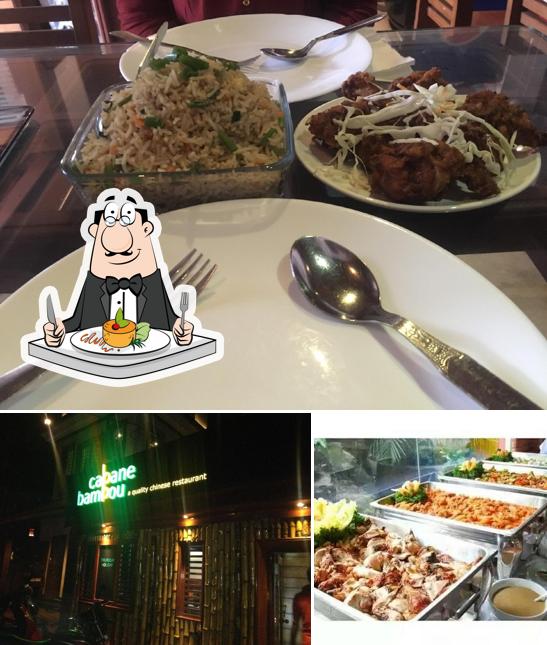 This is the image displaying food and interior at Cabane Bambou