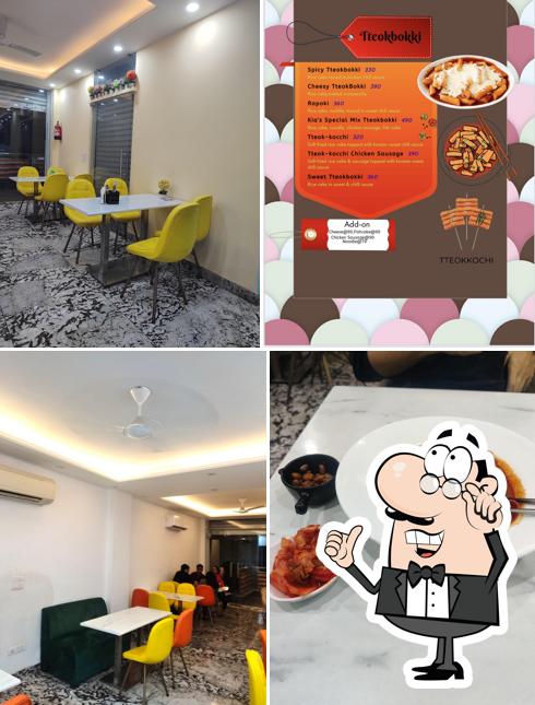 The interior of Kia's Cafe Delicious Korean