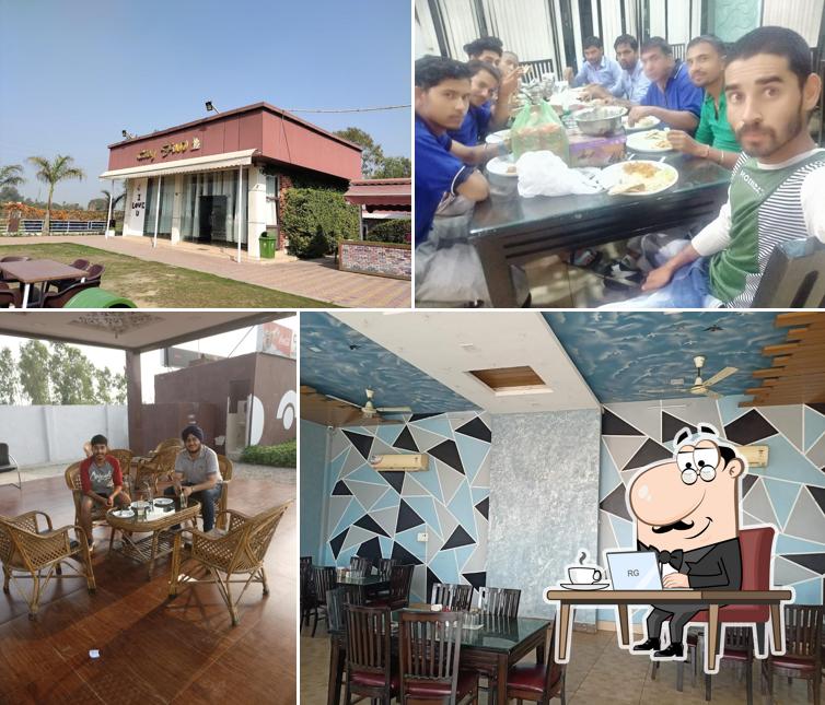 Take a seat at one of the tables at City Food