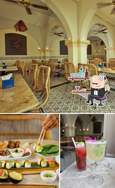The interior of Indian Biere House