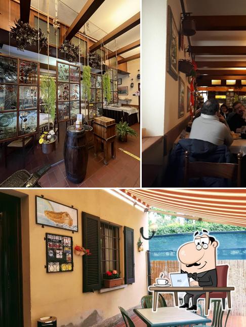 Gli interni di Trattoria Noè