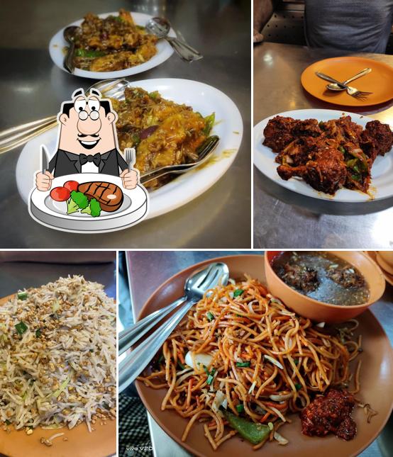 Steak at V R Chinese Corner