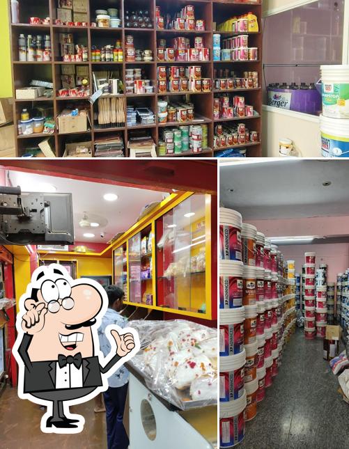 The interior of Abhi Ruchi Sweets & Bakery