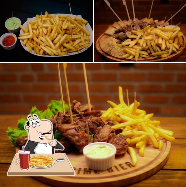Peça batatas fritas no Cebola Prime Bier