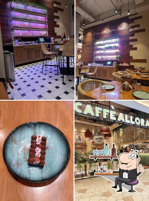 The interior of Caffé Allora