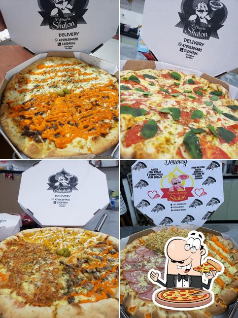 No Esfiharia & Pizzaria Shalon, você pode pedir pizza