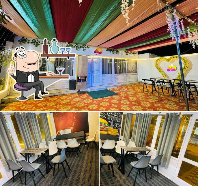 The interior of Pivert Restaurant