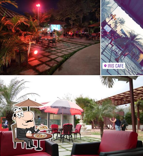 You can get some fresh air at the outside area of Iris Cafe