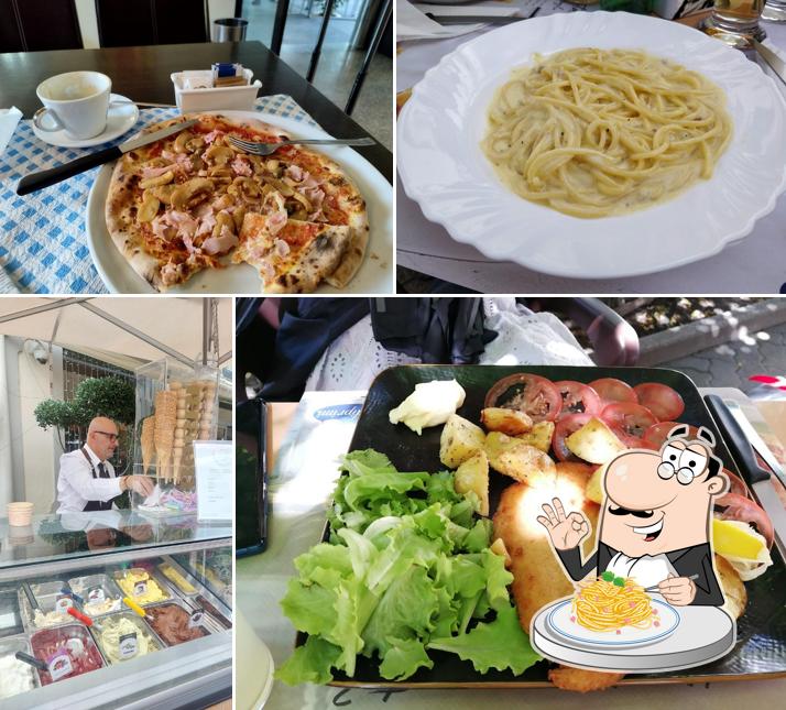 Spaghetti alla carbonara al Ristorante Café de la Gare