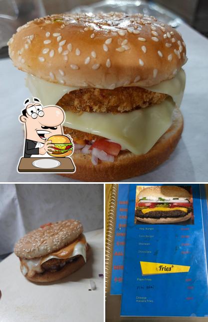 Try out a burger at Samy's Hangout