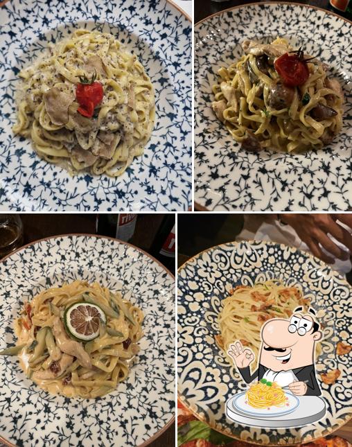 Spaghetti alla carbonara al La Pasta