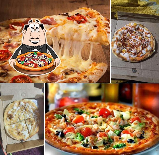 Pick pizza at The Diamond Pizza