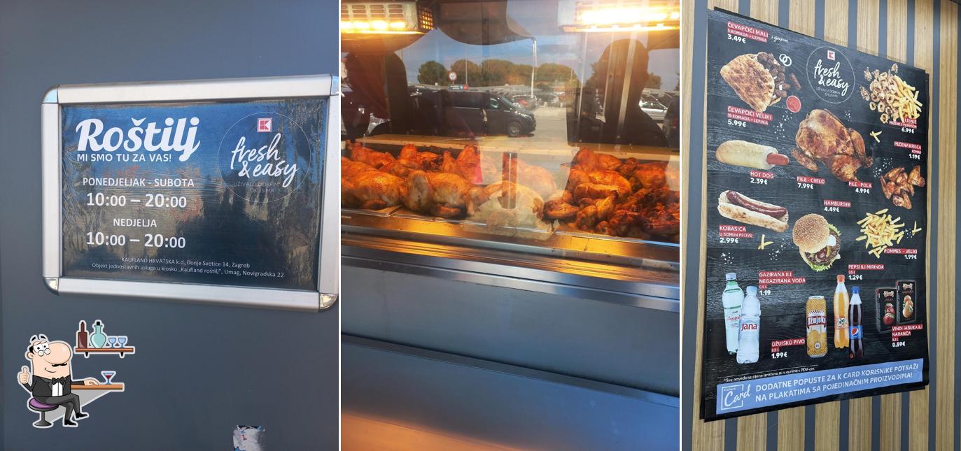 Gli interni di Kaufland Roštilj