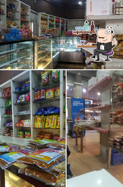 The interior of NAVYA BAKERS, Annamanada
