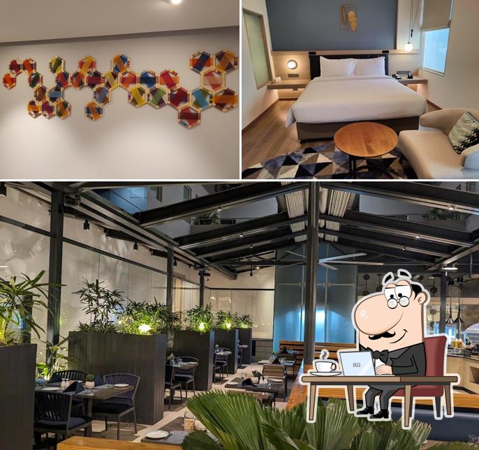 This is the photo depicting interior and food at O By Tamara Coimbatore