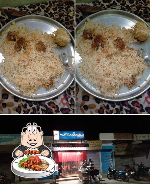 The image of Mutton wala restaurant’s food and exterior