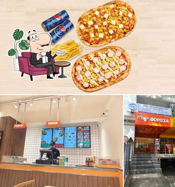 The picture of interior and exterior at GOPIZZA Pragathi Nagar