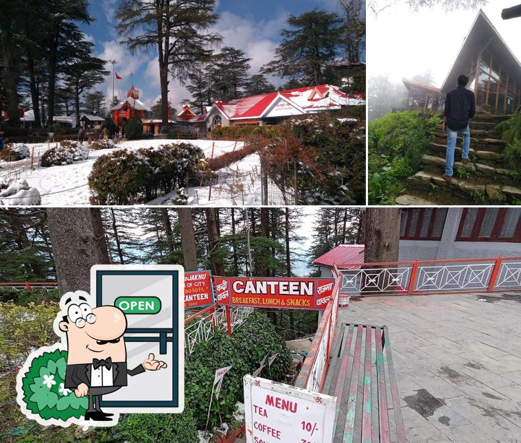 You can get some fresh air outside Jakhu Temple Cafe