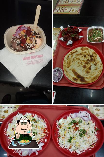 Food at food factory