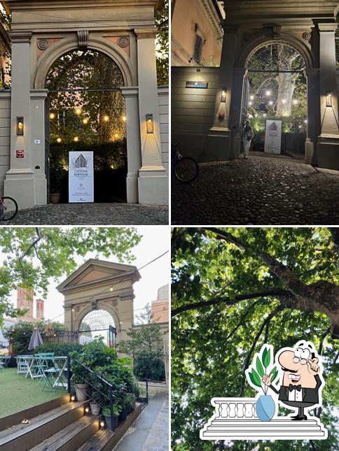 Puoi goderti l'aria fresca da seduto all'esterno di Osteria Bartolini