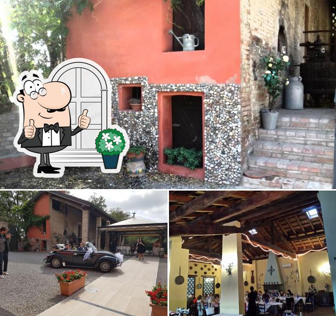Puoi goderti l'aria fresca da seduto all'esterno di Agriturismo Corte dei Landi
