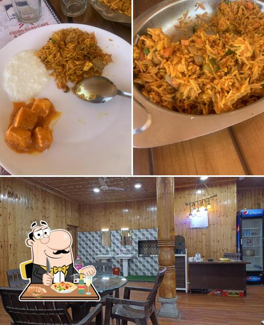 Among different things one can find food and interior at Cross Road cafe