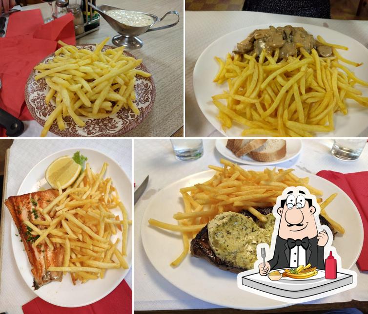 Assaggia un piatto di patatine a Café de la Limite