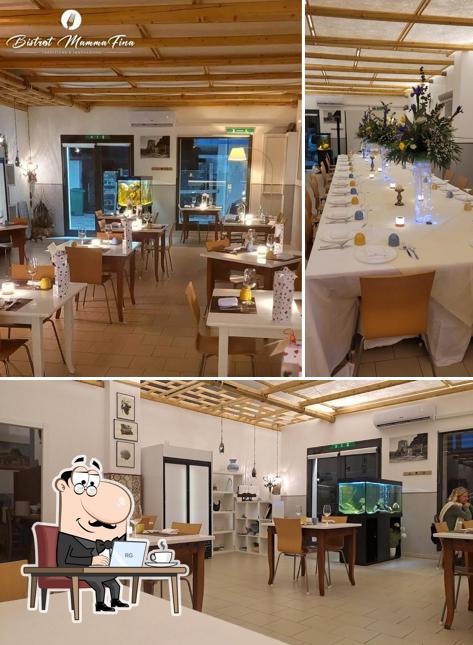 Gli interni di Gastronomia Da Bibi