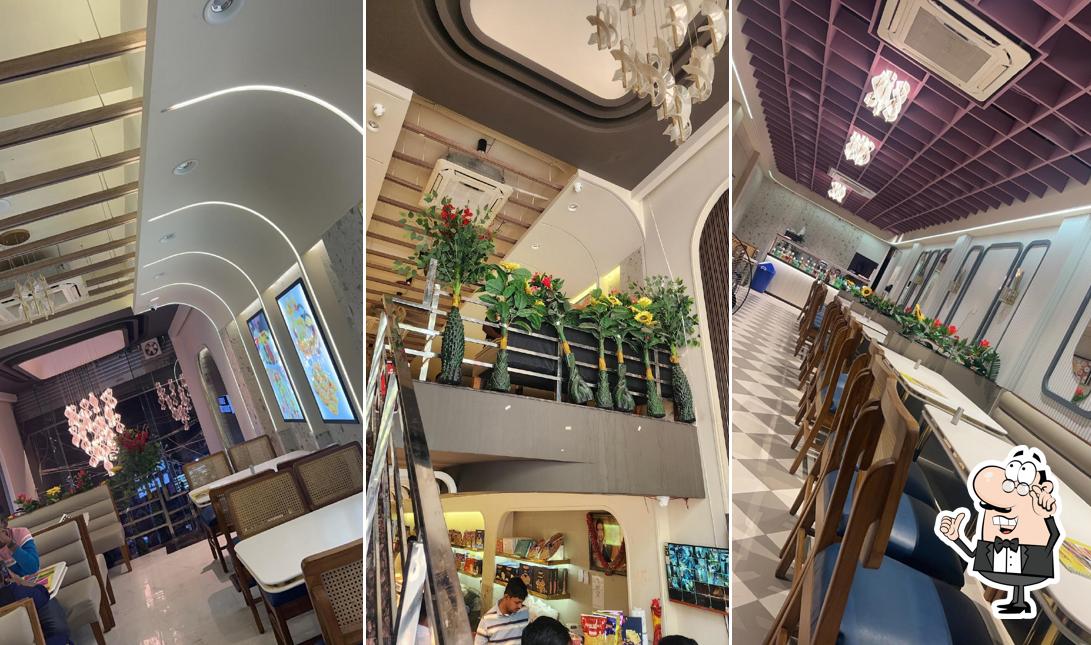 The interior of Rameshwar's Sweets & Restaurant