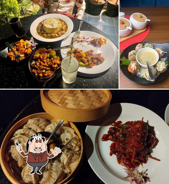 Food at Asian House Restaurant