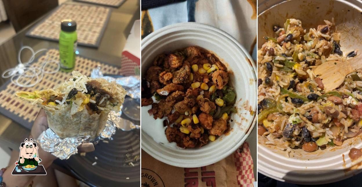 Food at California Burrito cloud kitchen