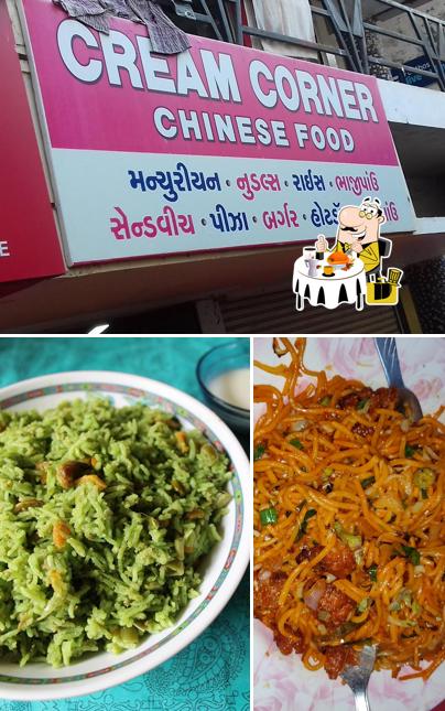 The image of food and exterior at Cream Corner