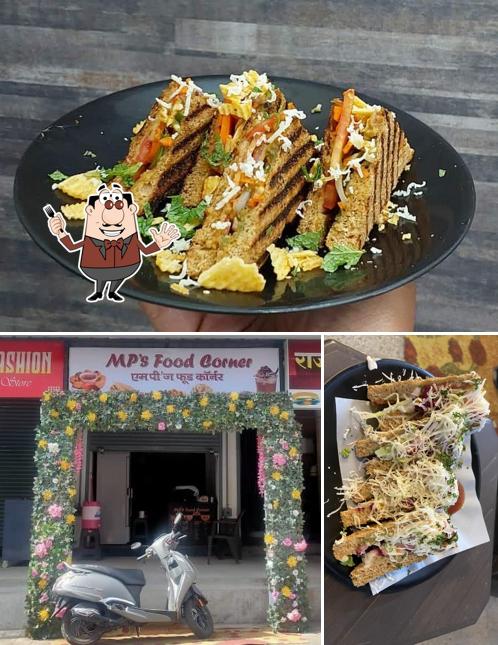 The picture of food and exterior at MP's Food Corner