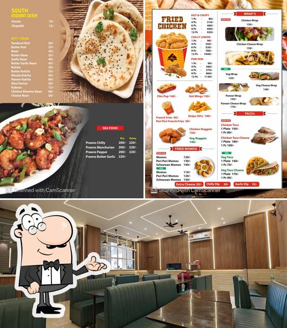 The interior of Arabian treat family restaurant