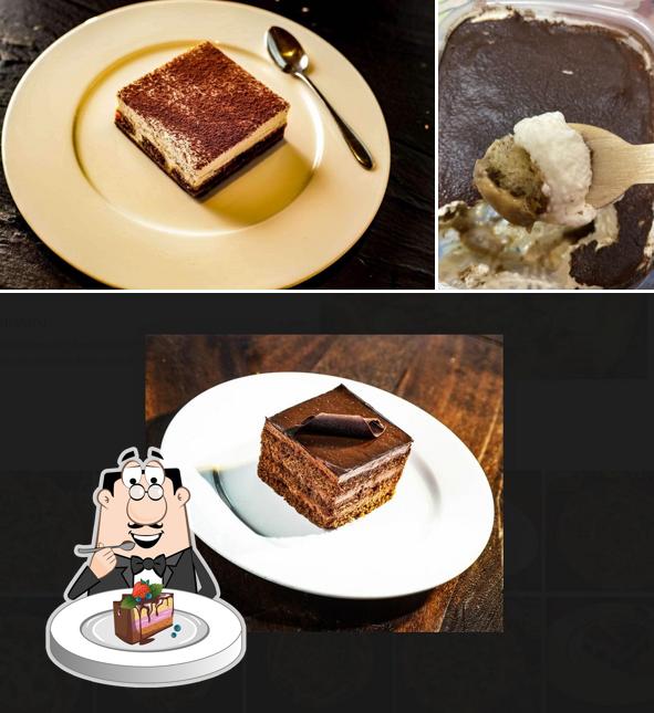 Chocolate cake at Lola’s Pizzeria