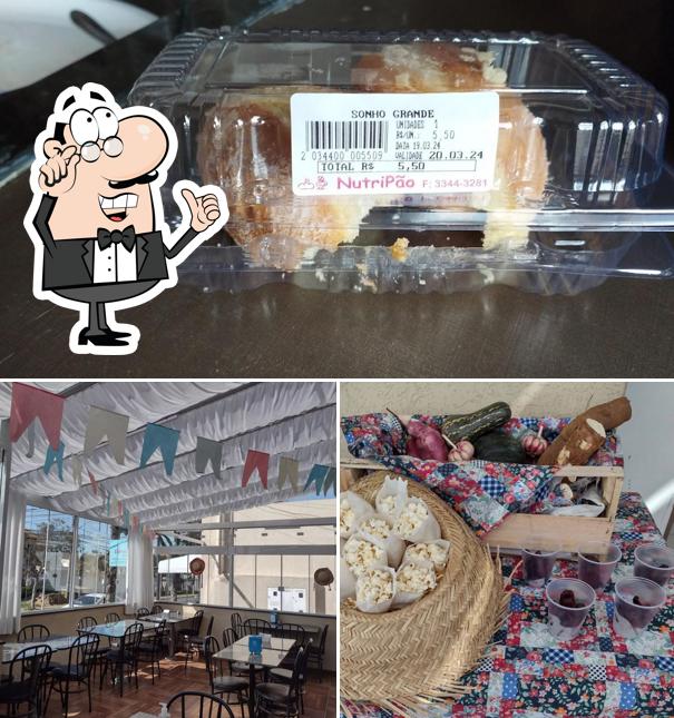 A foto a Nutripão Panificadora’s interior e comida