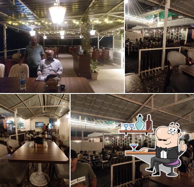 Take a seat at one of the tables at Firangi Dhaba