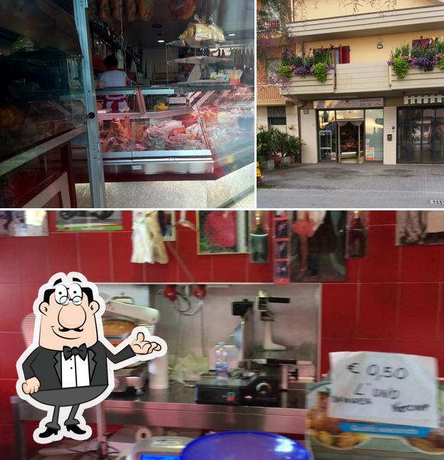 Gli interni di Macelleria Zannoni Tazio (da Gustin)