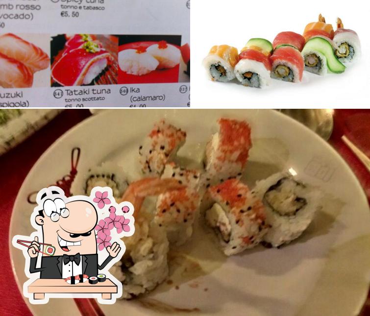 Ordina le diverse opzioni di sushi