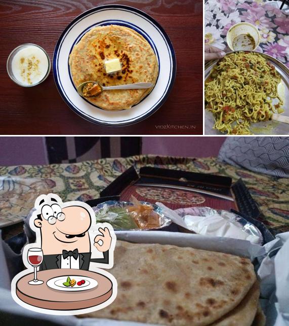 Food at sharma ji paratha wala Delhi 6