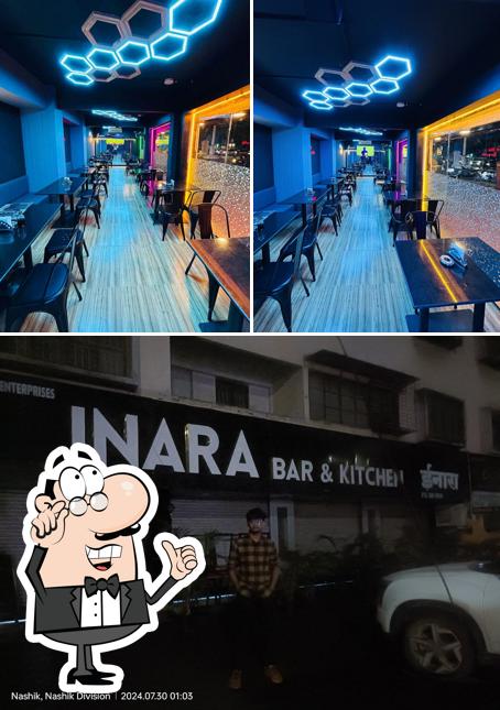 Among different things one can find interior and exterior at INARA bar & kitchen